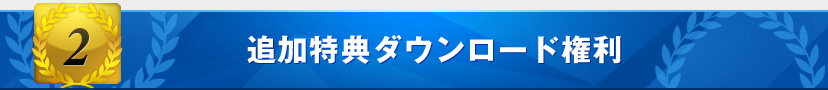 追加特典ダウンロード権利